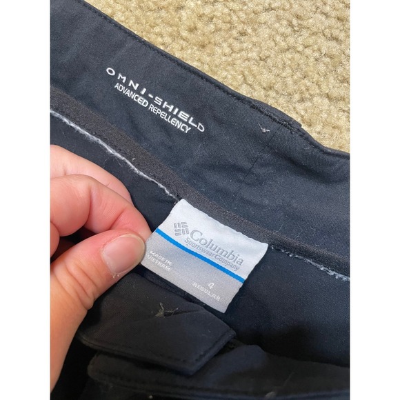 Women's Columbia Omni-Shield Dark Blue Hiking Pants Size 4 Regular Lightweight - Picture 4 of 9